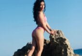 LATINA MELOSA Y CARIÑOSA EN PLAYA D’EN BOSSA