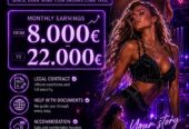 Bailarinas en strip club
